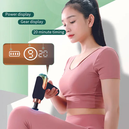 Massage Gun Deep Percussion Massager Muscle Vibration Relaxing Therapy Tissue
