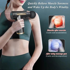 Massage Gun Deep Percussion Massager Muscle Vibration Relaxing Therapy Tissue